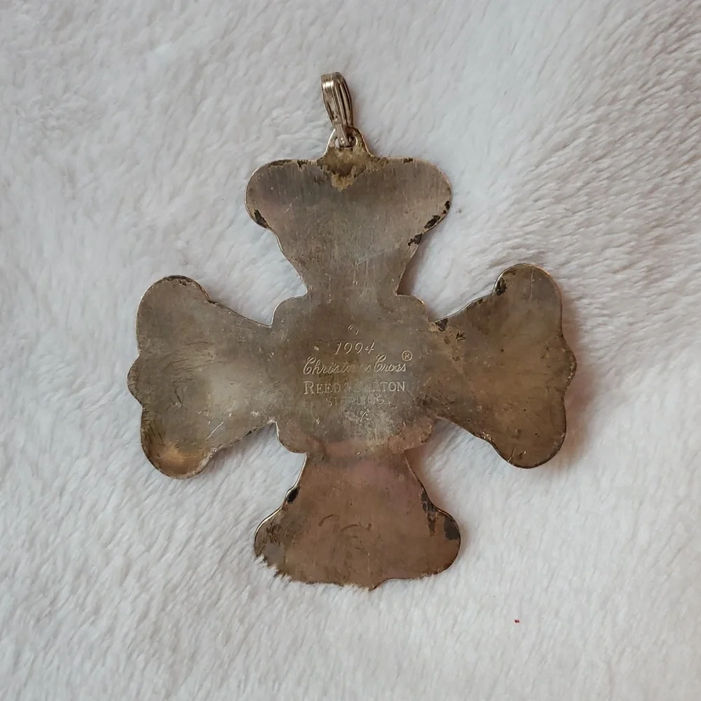 VTG Reed & Barton 1994 Sterling Christmas Cross